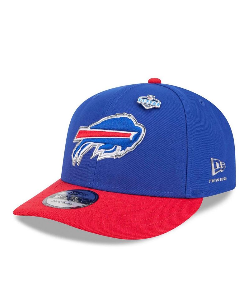 Men's Royal/Red Buffalo Bills 2026 NFL Draft On Stage Pre-Curved 9FIFTY Snapback Hat