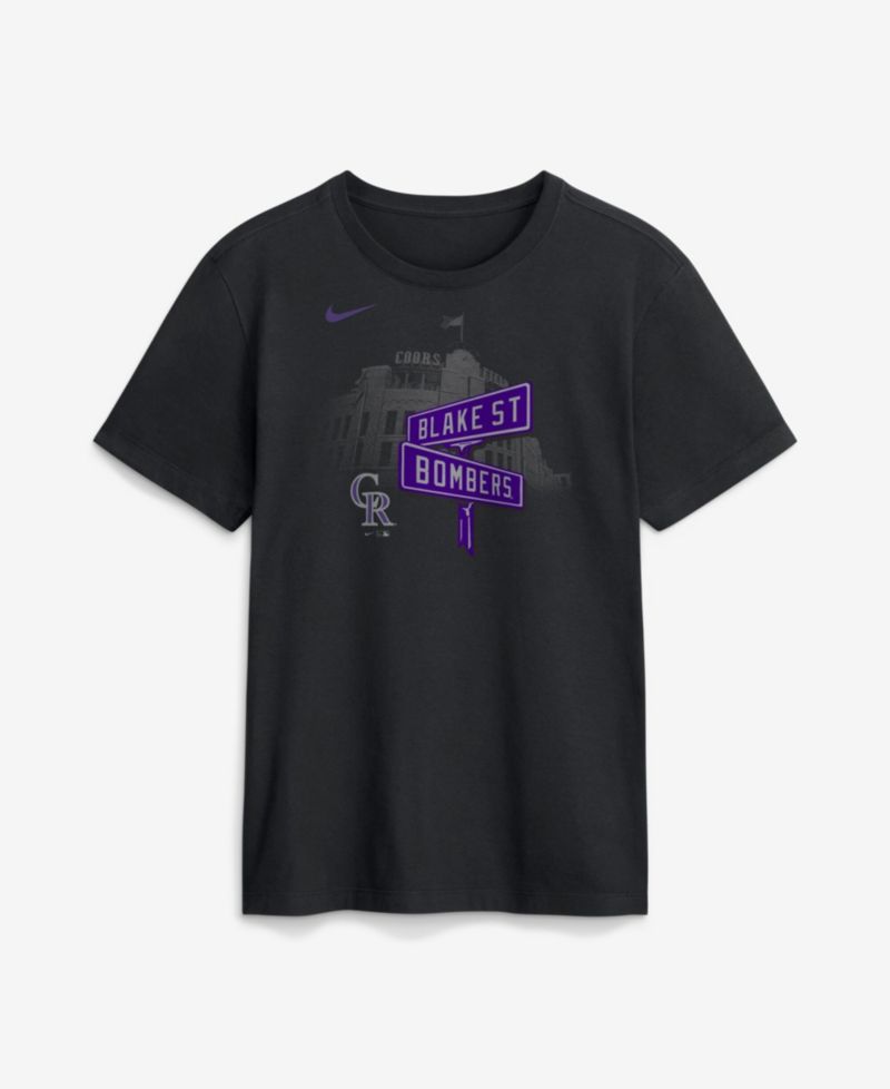 Men's Black Colorado Rockies Local T-Shirt