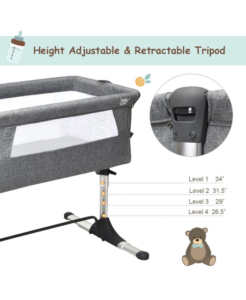 Baby Portable Bed Side Sleeper Travel Bassinet Crib