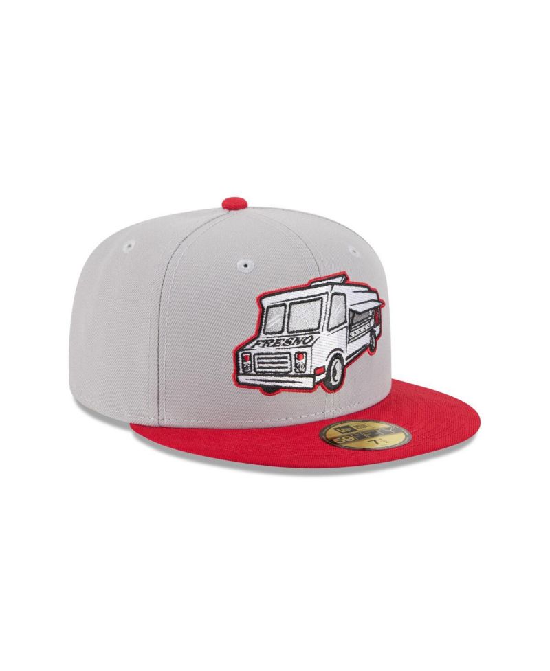 Men's Gray Fresno Grizzlies Theme Nights 59FIFTY Fitted Hat