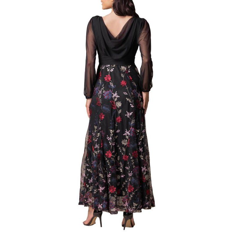 Women's Isabella Embroidered Mesh Formal Gown