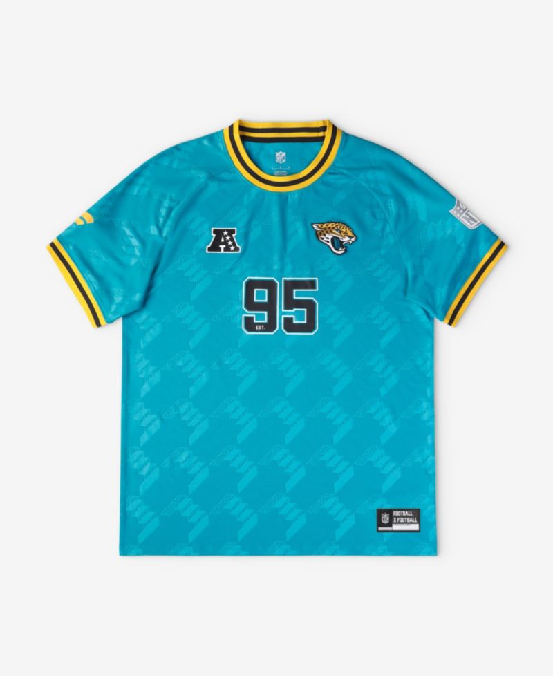 Big Boys and Girls Teal Jacksonville Jaguars Football x Football Fan Jersey