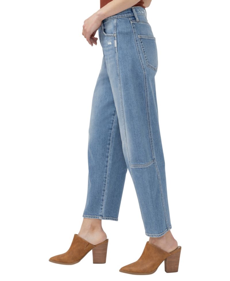 Women's High-Rise Slim Barrel Leg Jeans
