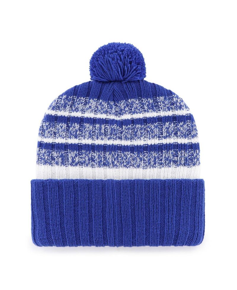 Men's Royal Denver Broncos Tavern Cuffed Knit Hat with Pom