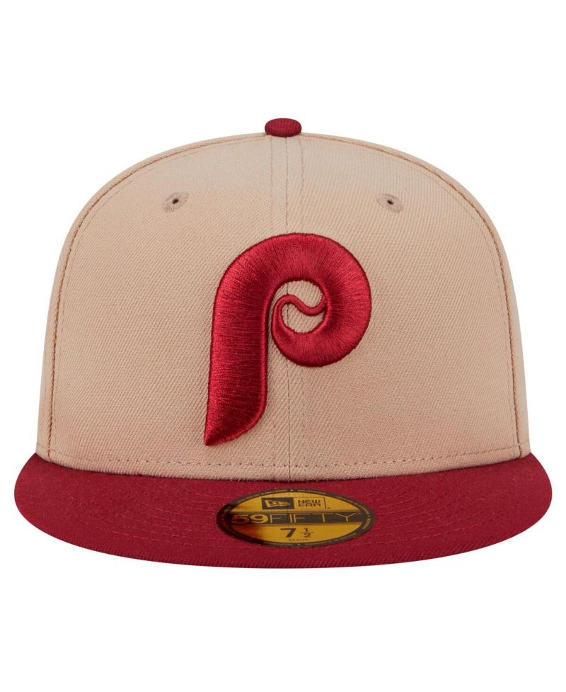 Men's Khaki Philadelphia Phillies 59FIFTY Fitted Hat