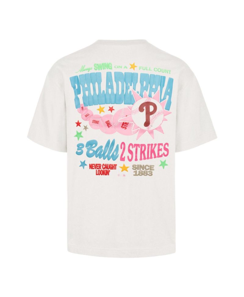 47 Brand Men's and Women's Cream Philadelphia Phillies Turnpike Chuck Foundation T-Shirt