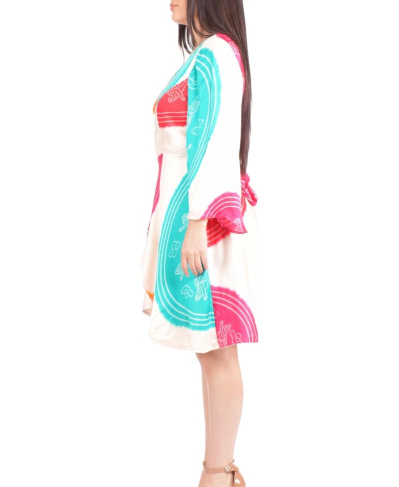 Women's Isla Bandhani Wrap Dress