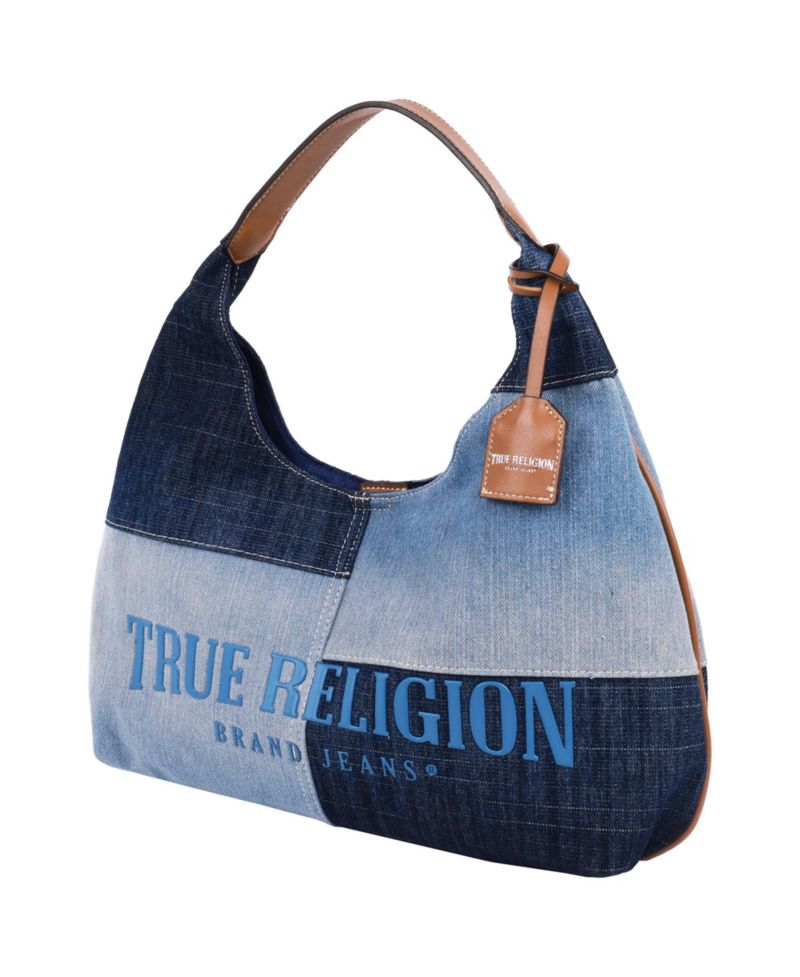 Patchwork Denim Hobo Bag