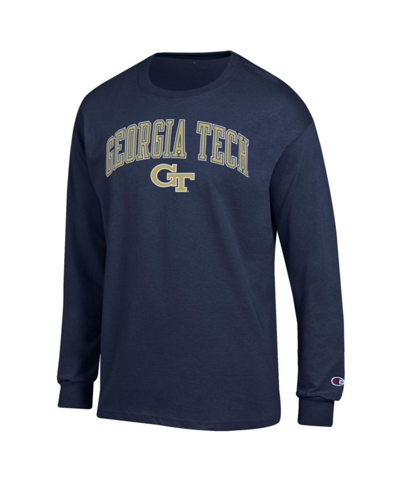 Men's Georgia Tech Yellow Jackets Long-Sleeve Crewneck T-Shirt