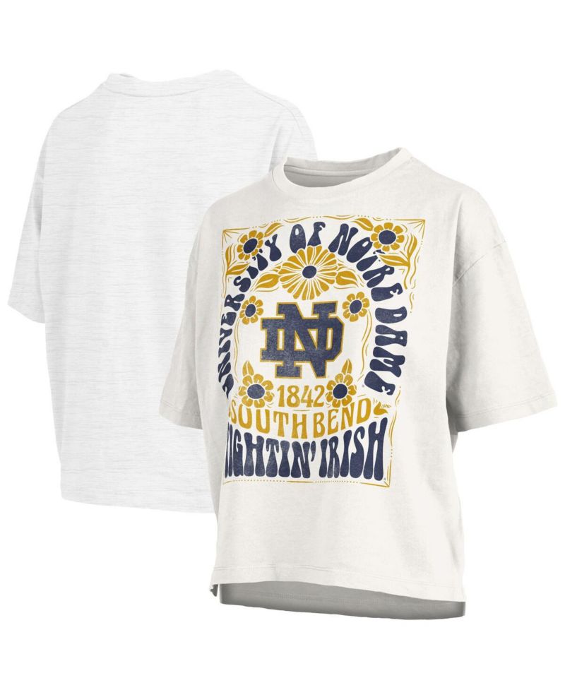 Women's White Notre Dame Fighting Irish Harmony Oversized T-Shirt