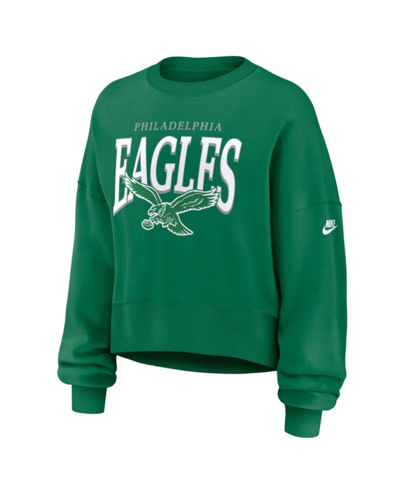 Women's Philadelphia Eagles Phoenix Long-Sleeve Oversized Fleece Sweatshirt