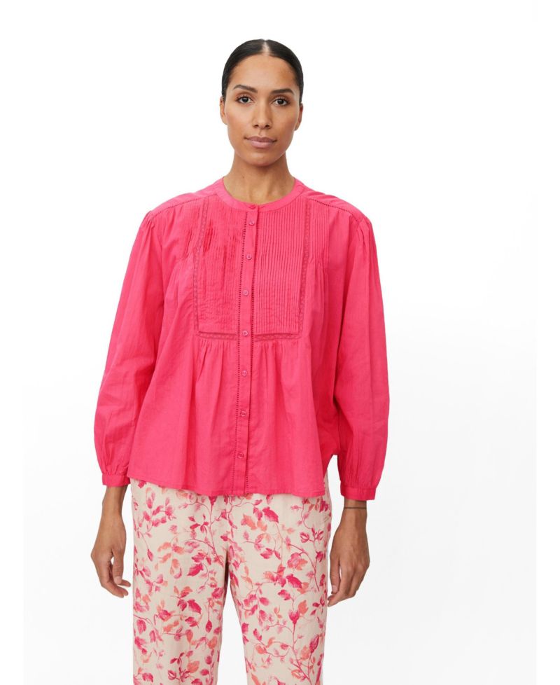 Women's MaIlvianne Long-Sleeve Pintuck-Detail Gathered-Waist Blouse