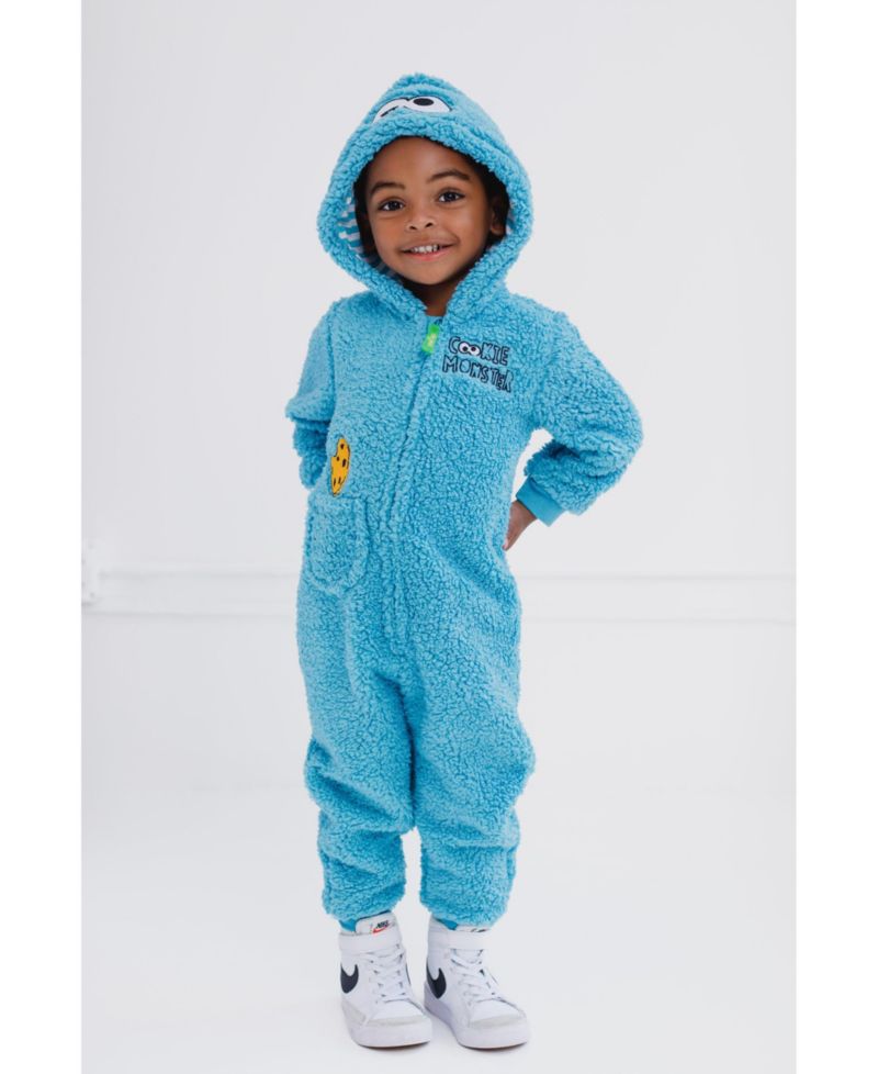 Baby Boys (Newborn-24 months) Cozy Sherpa Zip Up Cosplay Costume Coverall