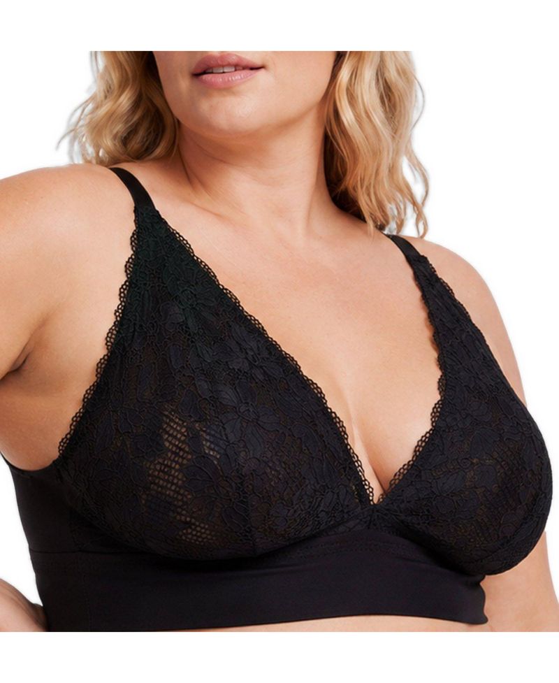 Plus Size Ava Lace Unlined Racerback Bralette