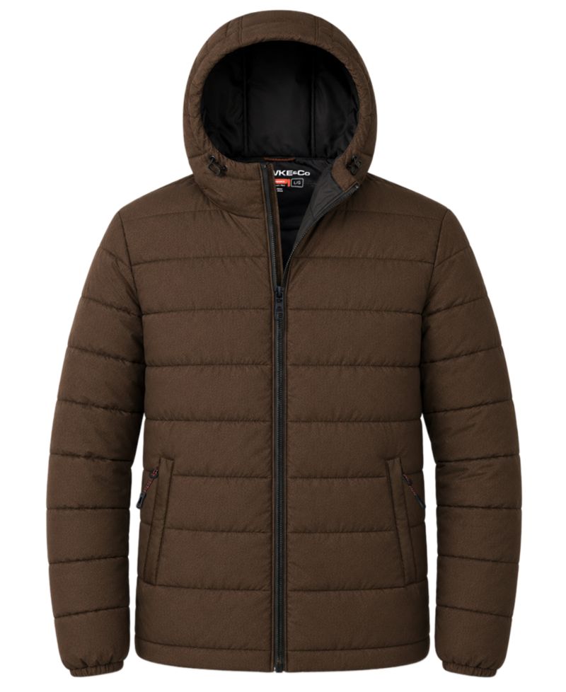 Men's Stretch Insulated Hooded Puffer Jacket