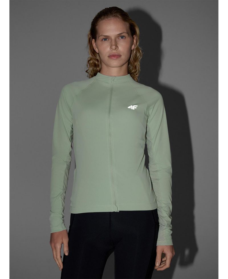 Women's Full-Zip Cycling Jersey with Reflective Details