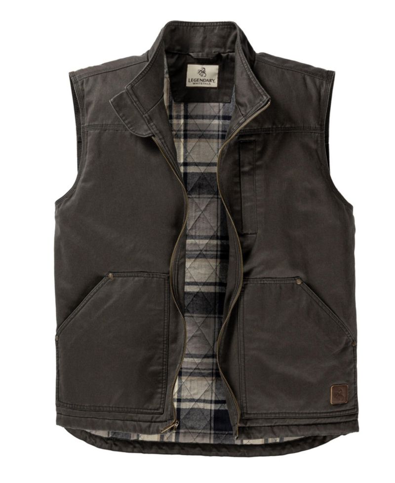 Big & Tall Journeyman Plaid Lined Water Resistant Vest