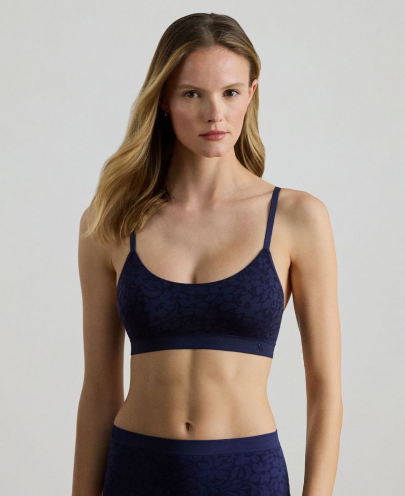Women Floral Lace Seamless Bralette Bra