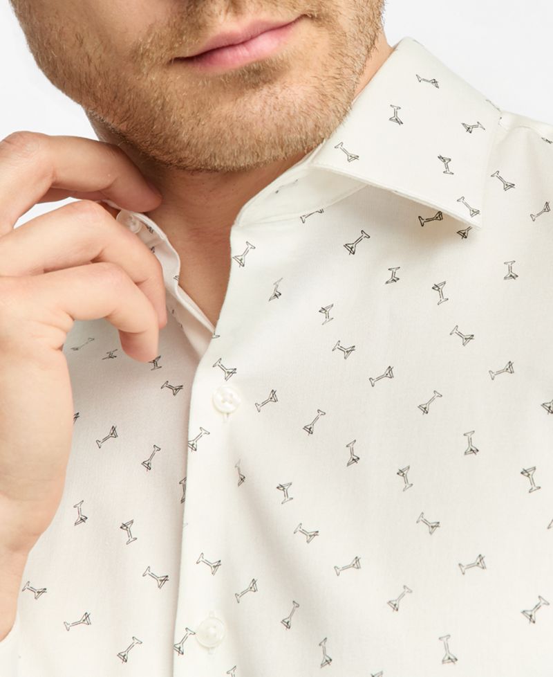 Men's Slim-Fit Martini Dress Shirt