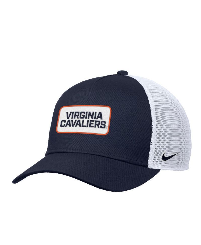 Men's Navy Virginia Cavaliers 2025 On-Field Rise Trucker Performance Adjustable Hat