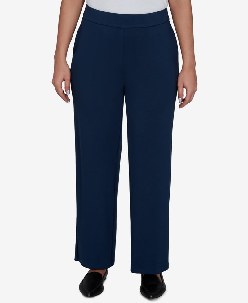 Petite Pull-On Wide-Leg Pants