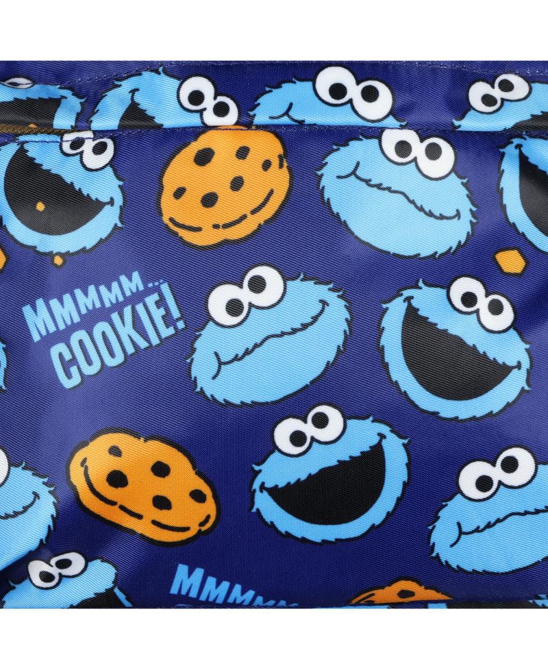 Backpack Cookie Monster All-Over Tossed Print School Book Bag