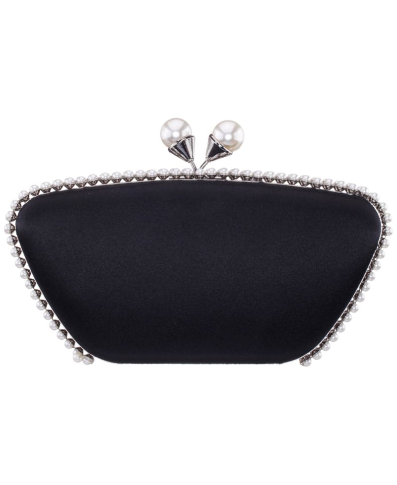 Imitation Pearl Goddess Minaudiere Small Clutch Handbag