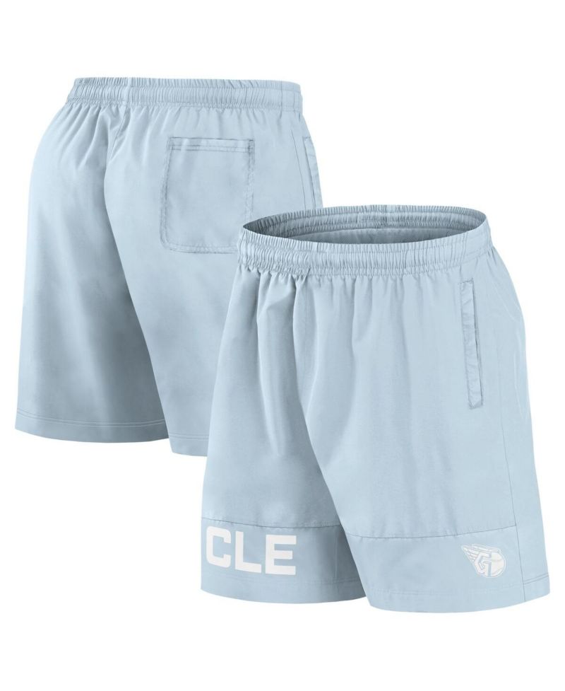 Men's Light Blue Cleveland Guardians Elements Swim Shorts