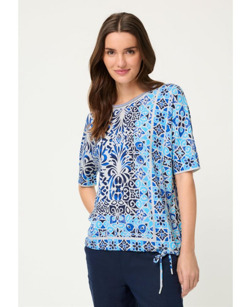 Women's Panneaux Tile Print T-Shirt