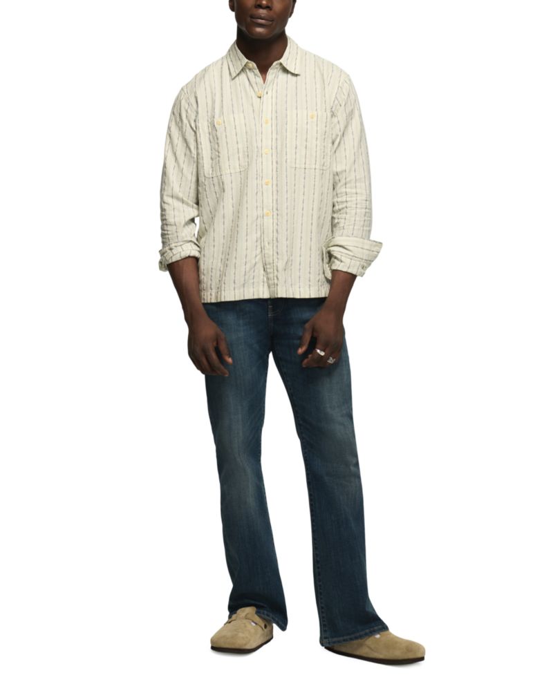 Men's Mason Western Long-Sleeve Striped Shirt