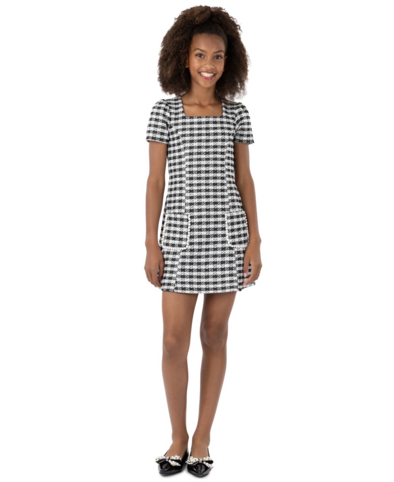 Girls' 7-16 Short-Sleeve Dress