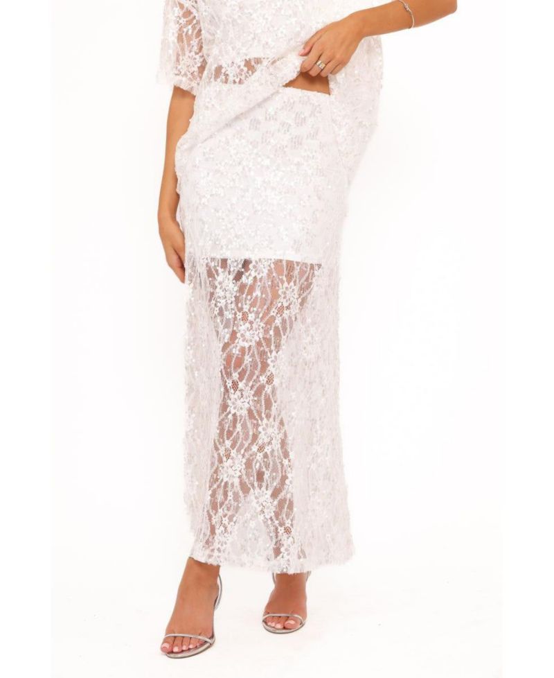 Women's Yonder Sheer Panel Lace Maxi Skirt