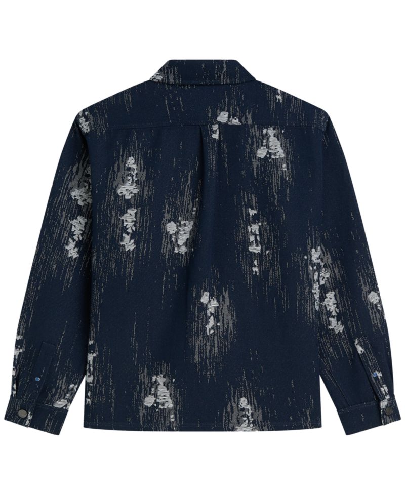 Men's Patterned Jacquard Shacket