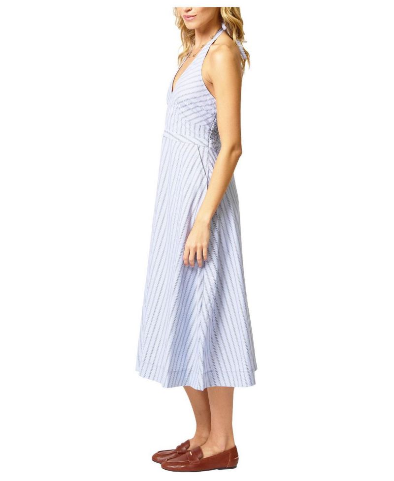 Women's Ora Poplin Stripe Halter Dress