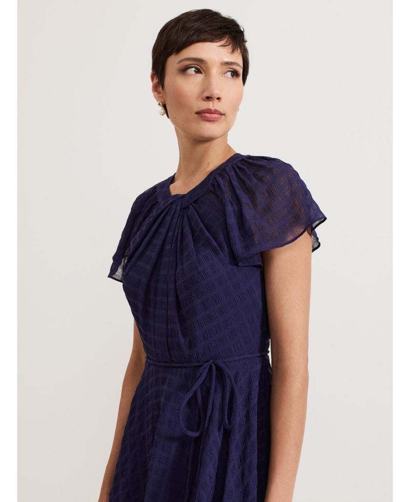 Women's Gwen Pleated Textured Dress