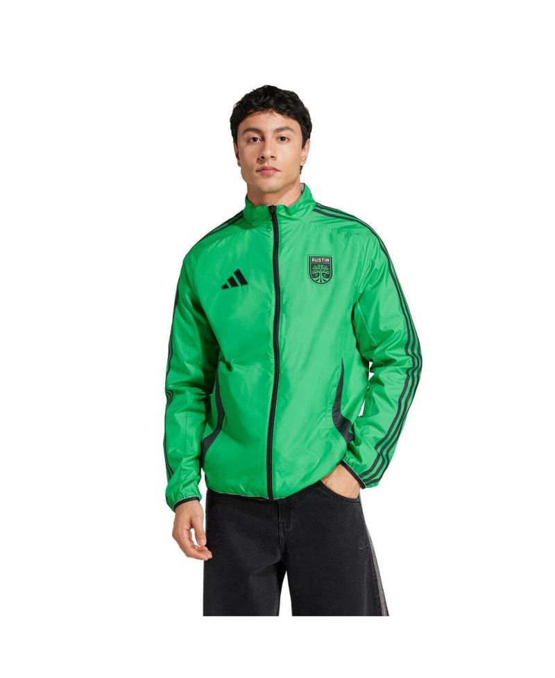 Men's Green/White Austin FC 2025 Anthem Reversible Full-Zip Jacket