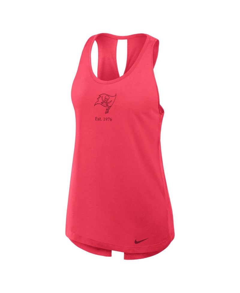 Women's Red Tampa Bay Buccaneers Glory Crisscross Performance Tank Top