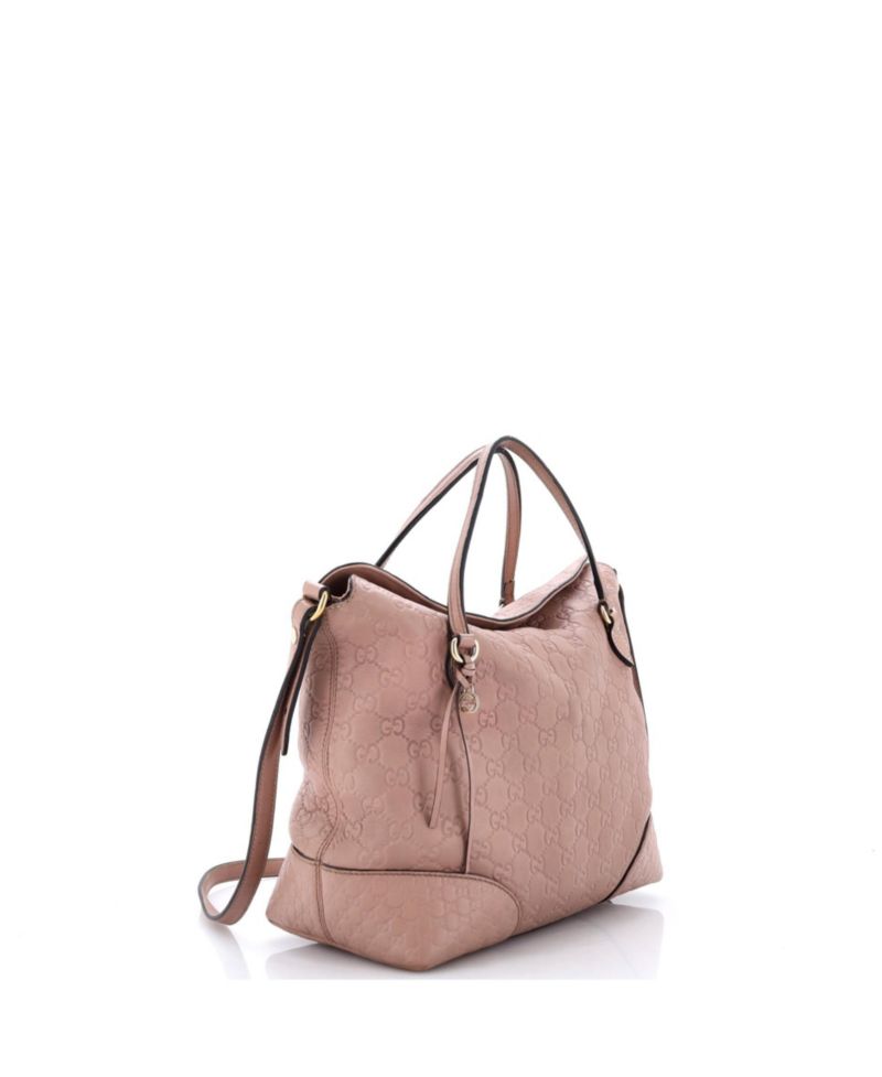 Medium Bree Convertible Top Handle Bag Guccissima Leather