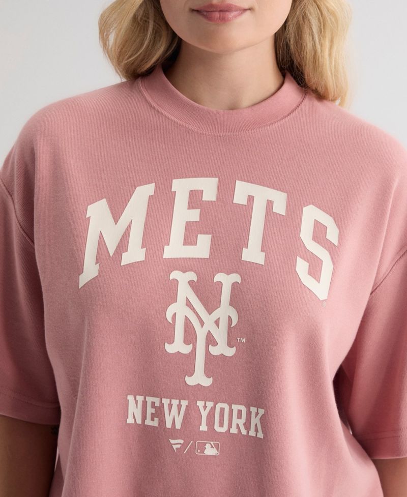 Women's New York Mets Iconic Boxy Double-Face Rib T-Shirt