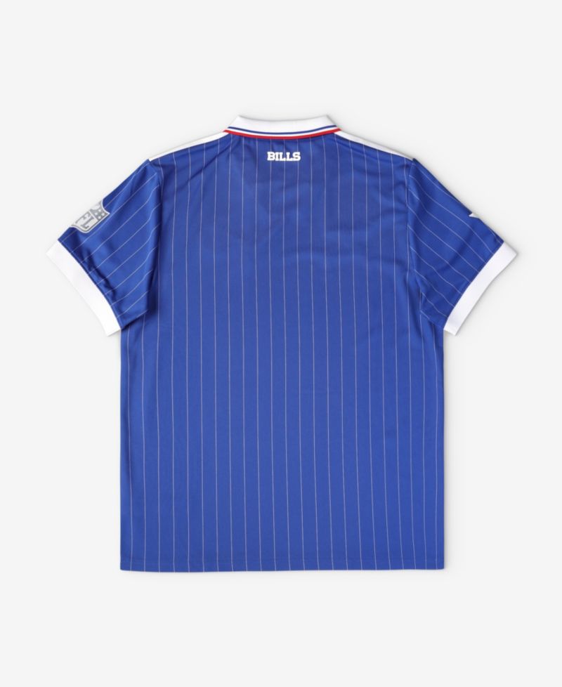 Big Boys and Girls Royal Buffalo Bills Football x Football Collared Fan Jersey