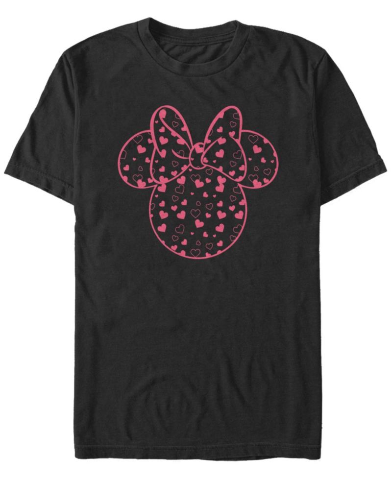 Men's Minnie Hearts Fill Short Sleeve Crew T-shirt