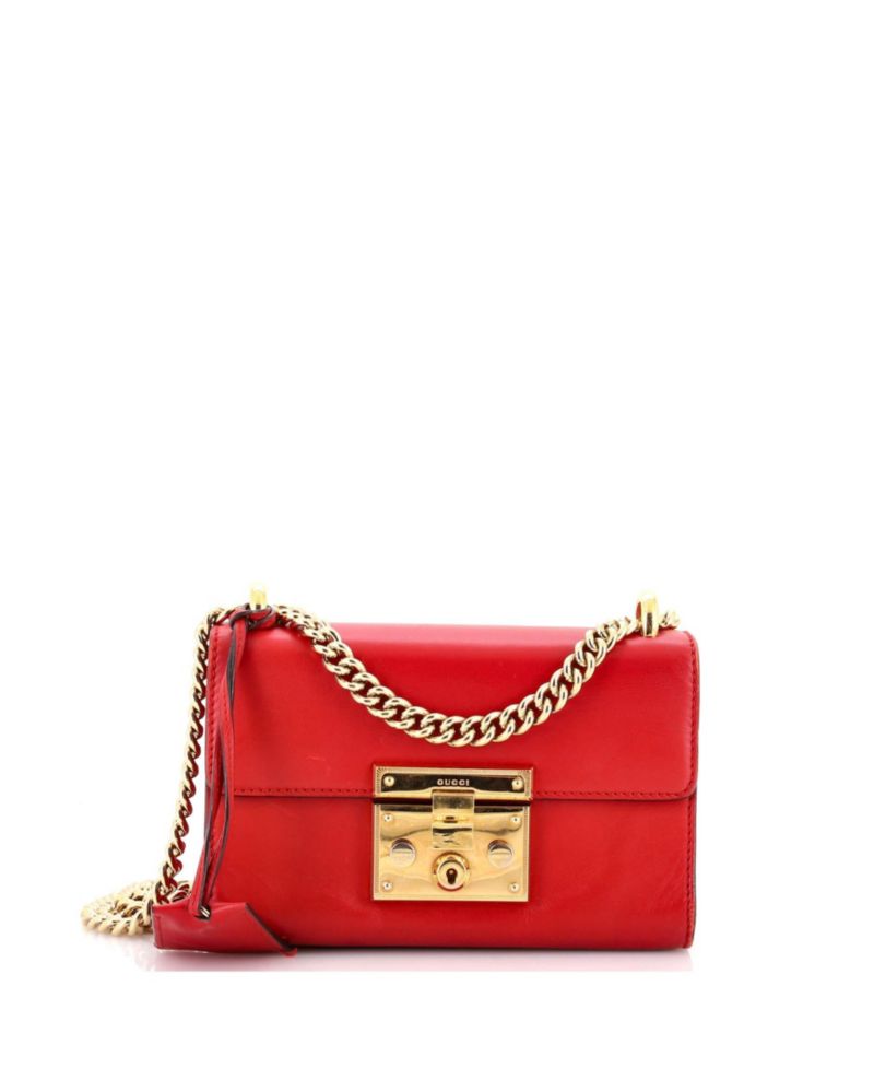 Small Padlock Shoulder Bag Leather