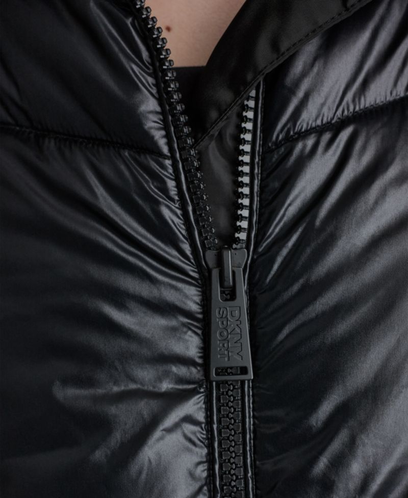 Women's Water-Resistant Quilted Puffer Jacket with Oversized Collar