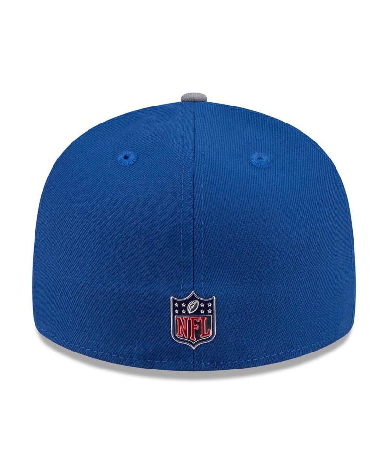 Men's Royal/Gray Indianapolis Colts 2026 NFL Draft Pre-Curved 59FIFTY Fitted Hat