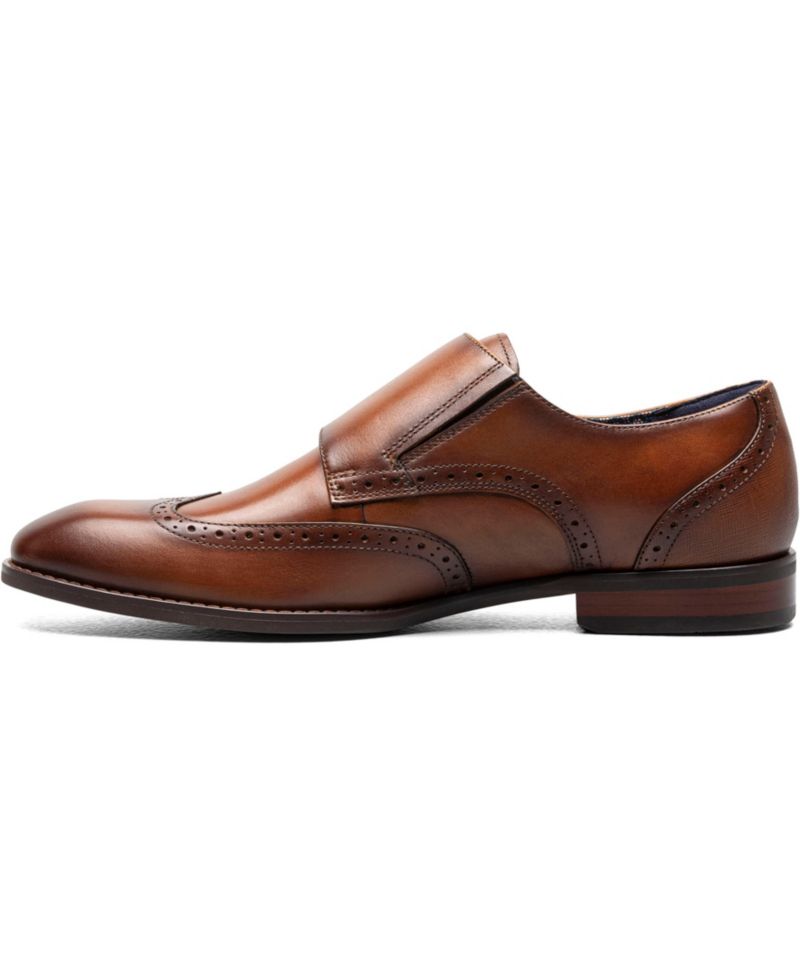 Men's Karson Wingtip Double-Monk Strap Dress Shoe