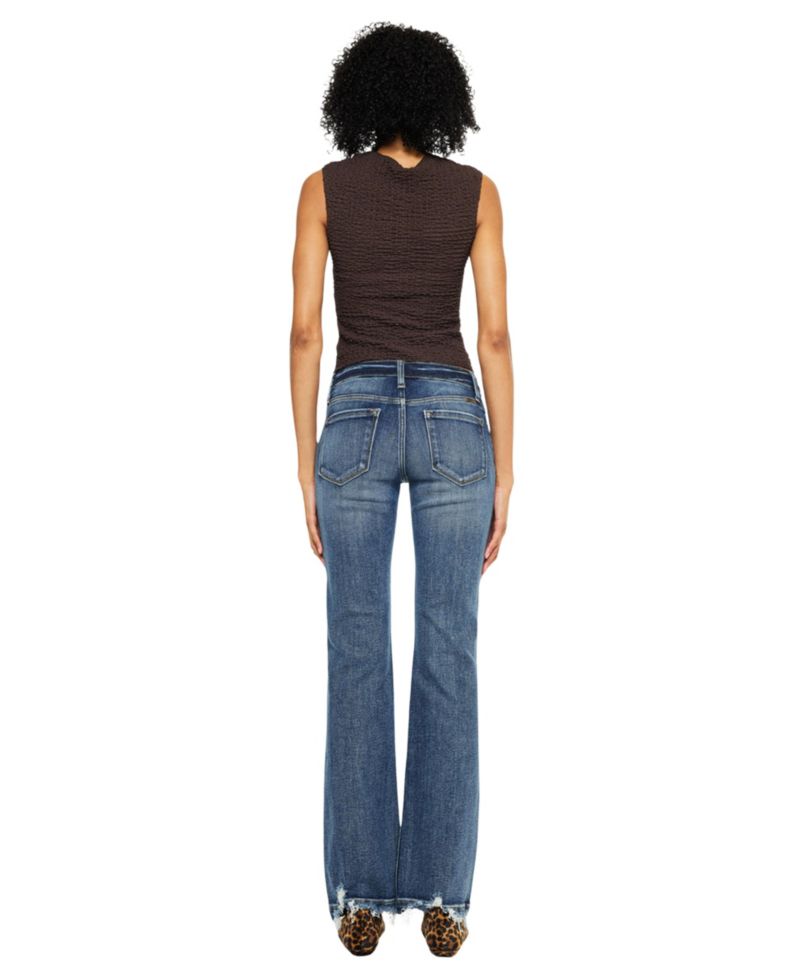 Women's USA Juniors' Delcie Mid-Rise Bootcut Jeans