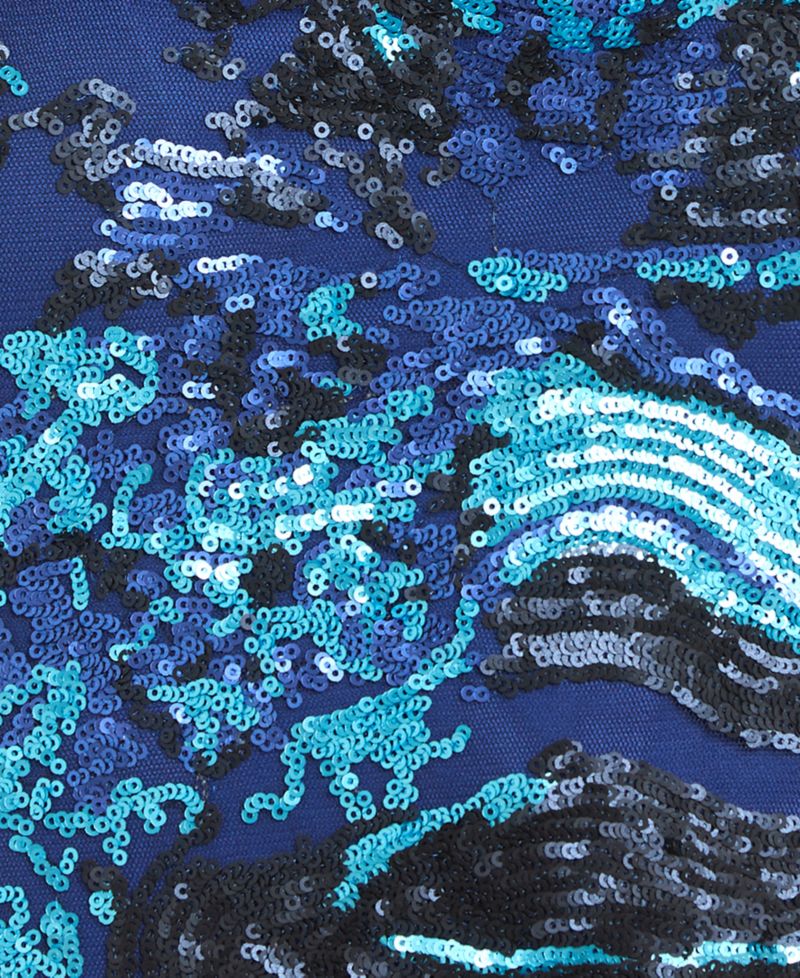 Juniors' Tie-Dye Sequin Dress