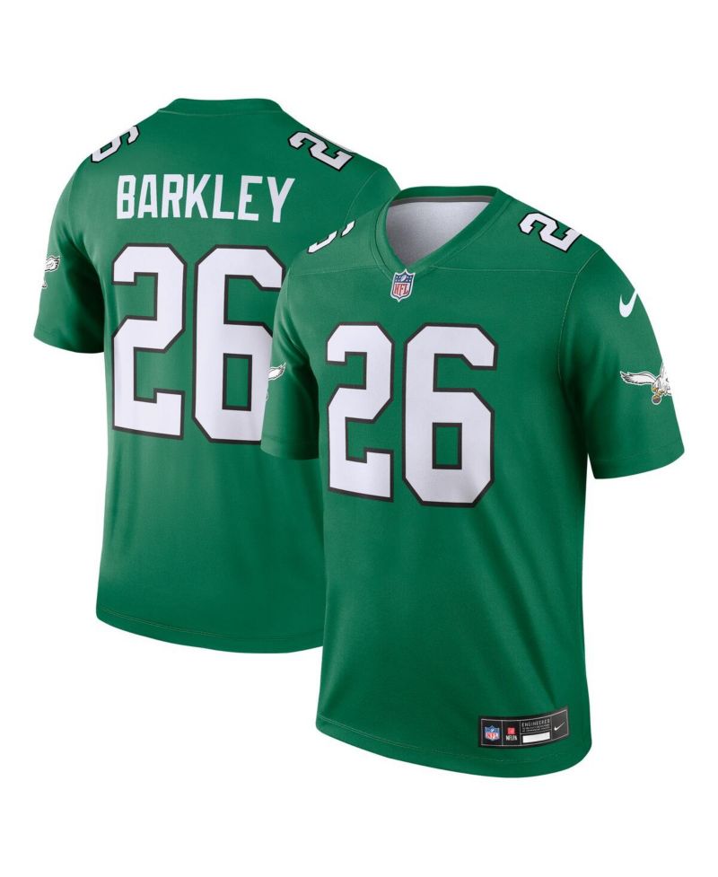 Men's Saquon Barkley Kelly Green Philadelphia Eagles Alternate Legend Jersey