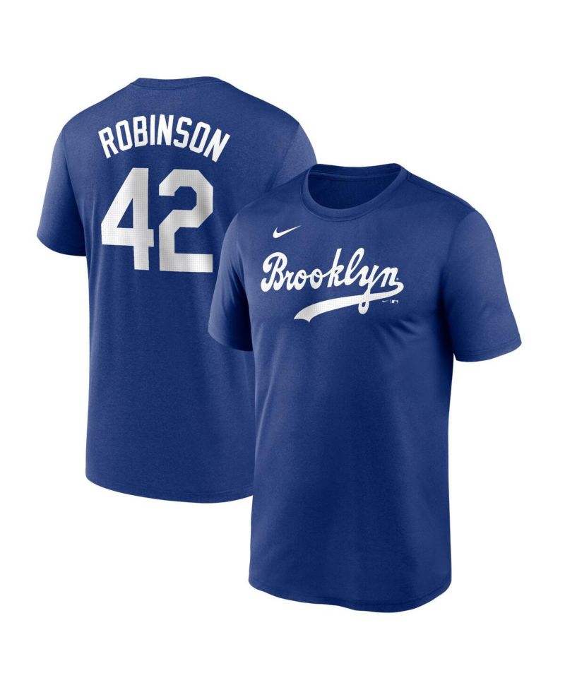 Men's Jackie Robinson Royal Brooklyn Dodgers Legend Name and Number Home T-Shirt