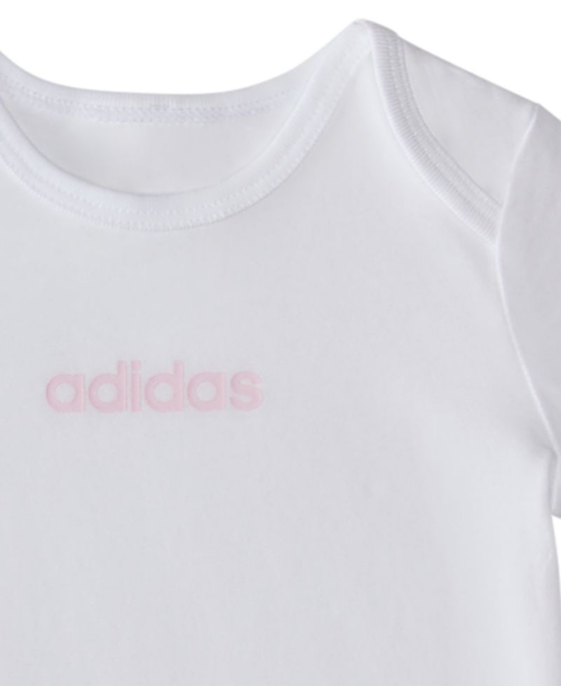 Baby Girls' Logo Bodysuits and Pants, 3-Piece Set